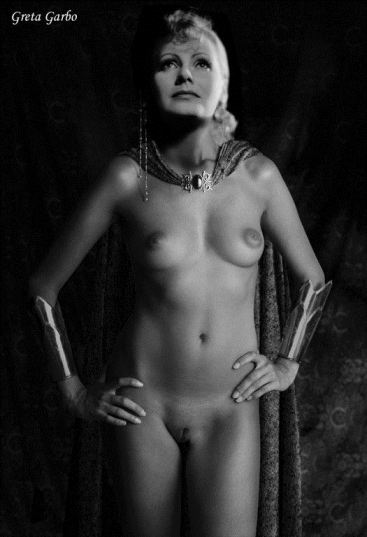Actress Greta Garbo Nude