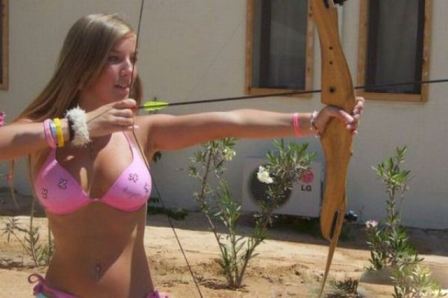 Hot Girl With Bow And Arrow