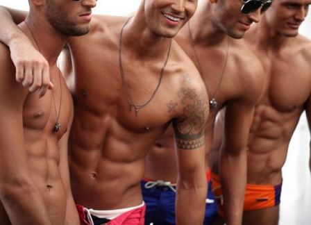 I Tan Boys With Abs