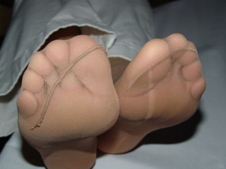 Image Woman Wearing Panties Under Pantyhose