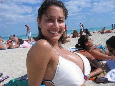 Indian Big Boobs At Beach