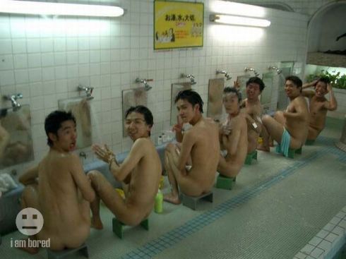 Japanese Boys Locker Room Showers