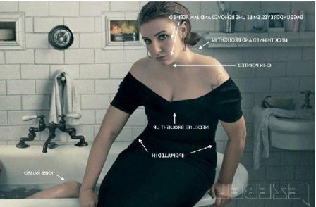 Lena Dunham Vogue Photoshop