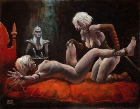 Lesbian Female Drow Elves