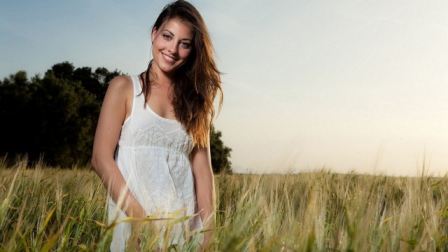 Lorena Garcia Outdoors Grass Dress Smile