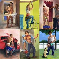 Male Pin Up Cheesecake