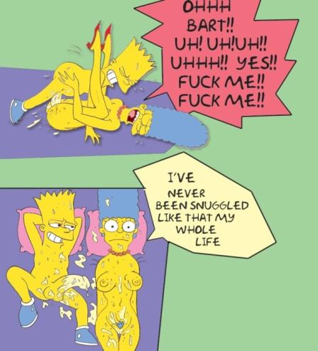 Marge Simpson And Bart Comic