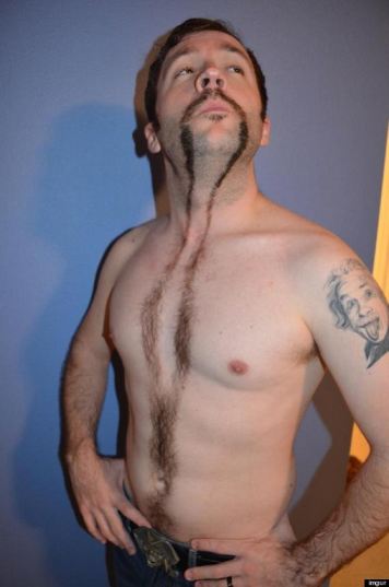 Men Happy Trail Hair
