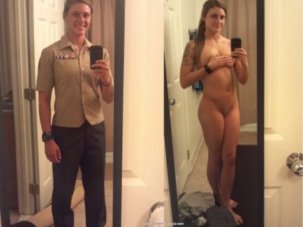 Military Amateur Dressed Undressed