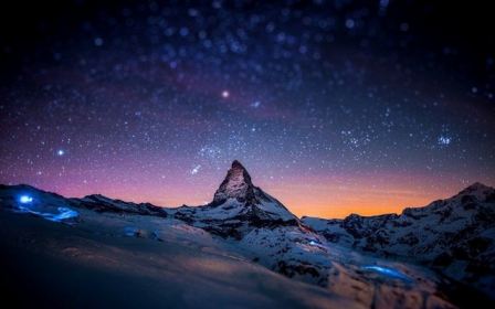 Milky Way Night Sky Mountains