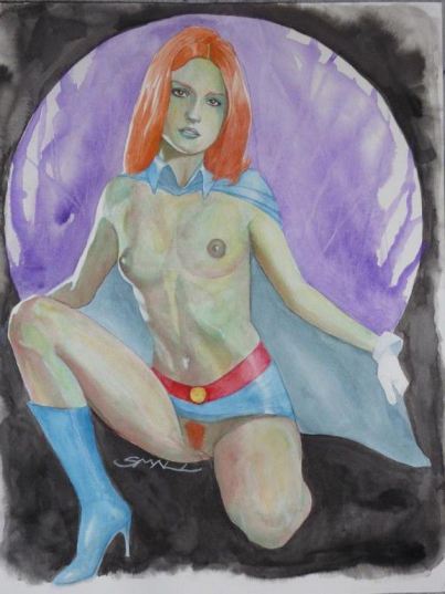 Miss Martian Nude Cosplay