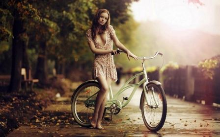Mood Girl Sadnessbicycle Sexy Dress