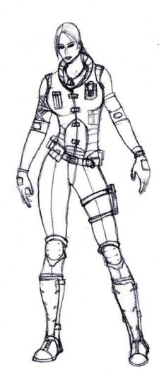 Mortal Kombat Sonya Drawings