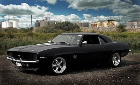 Muscle Cars Camaro Ss Black