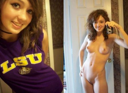 Naked College Girls Clothed Unclothed