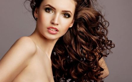 Naked Curly Hair Brown Eyes Girl