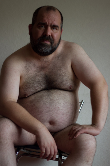 Naked Fat Hairy Man