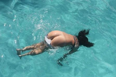 Naked Girls Skinny Dipping In Water