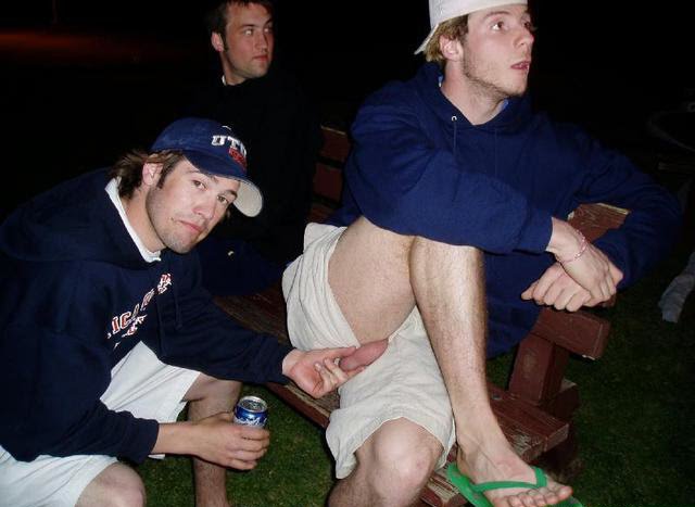 Naked Men Caught With Boners