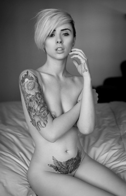 Naked Skinny Girl With Short Hair