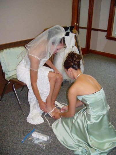 Naughty Bride Upskirts
