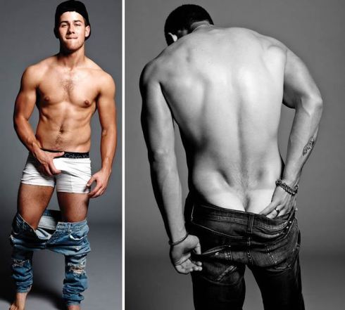 Nick Jonas Shirtless 2014