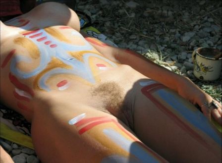 Nude Body Paint Art