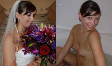 Nude Bride Dressed Undressed