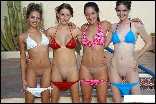Nude Group Girls Bottomless