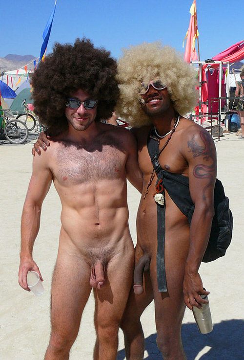 Nude Male Burning Man