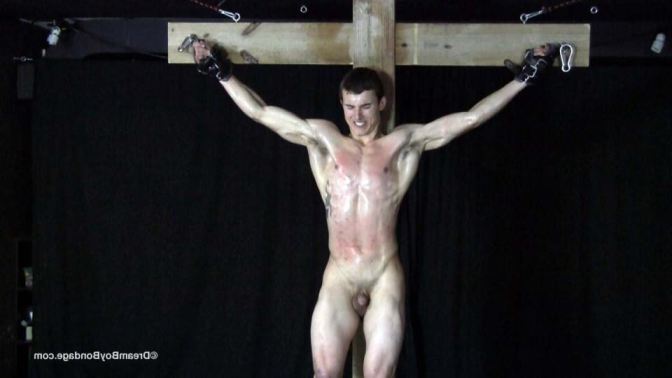 Nude Male Crucifixion Bondage