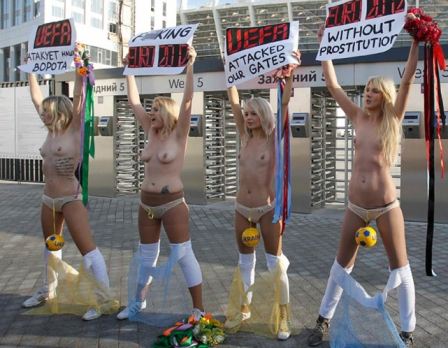 Nude Women Protest