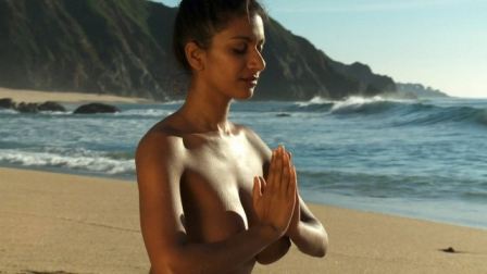 Nude Yoga Ocean Goddess