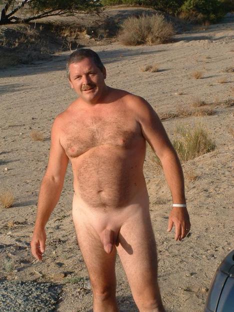 Old Man Naked Outside