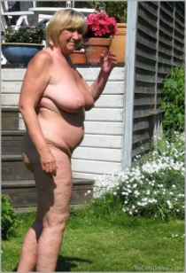 Photos Of Naked Grannies In The Garden