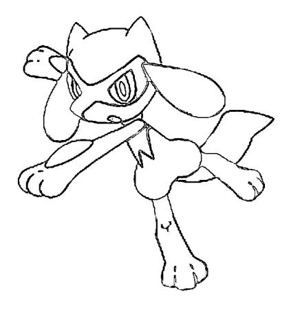 Pokemon Riolu Coloring Pages