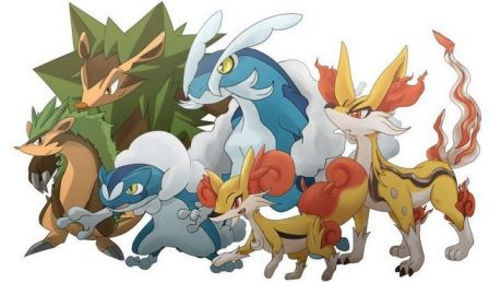 Pokemon X And Y Starter Evolutions