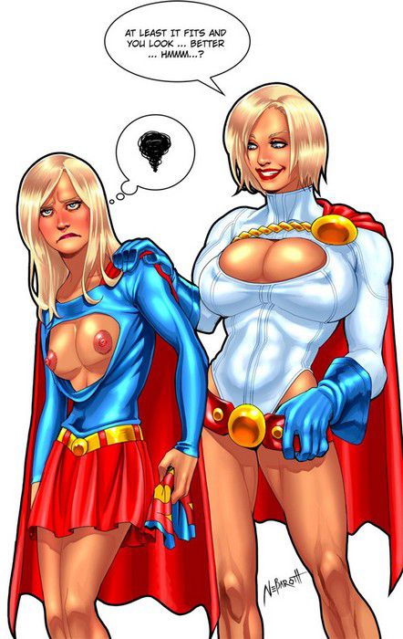 Power Girl And Supergirl Porn