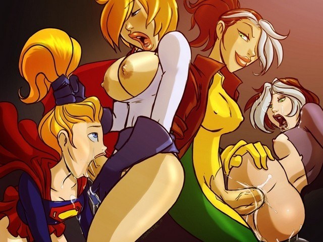 Power Girl Supergirl Lesbian Hentai