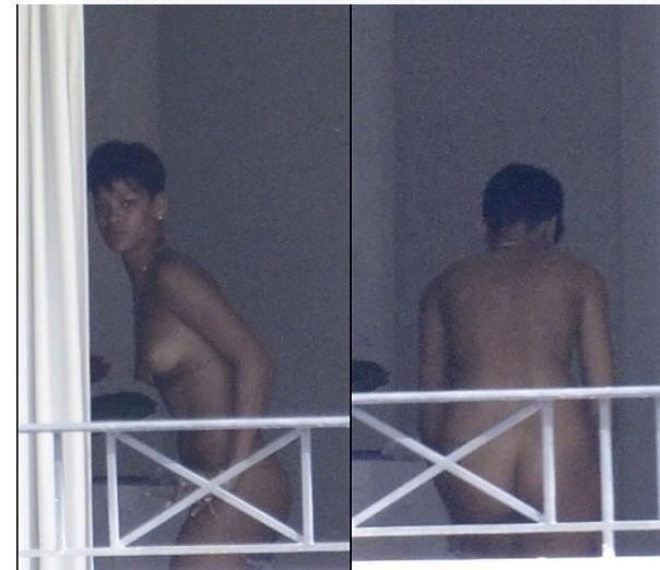 Rihanna Nude On Balcony