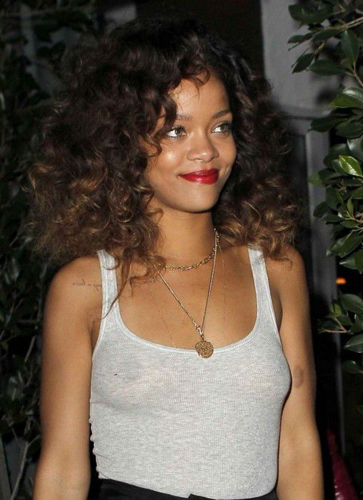 Rihanna See Through Tank Top