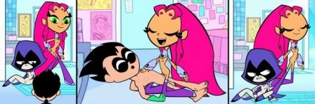 Robin Starfire Teen Titans Go Raven