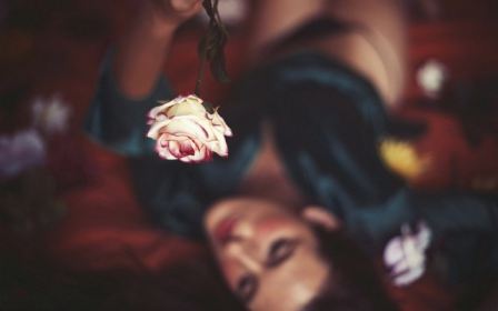 Rose In Focus Black Panties Girl