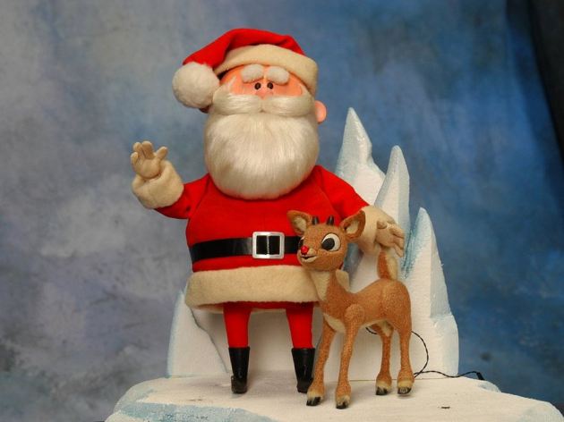 Rudolph The Red Nosed Reindeer And Santa
