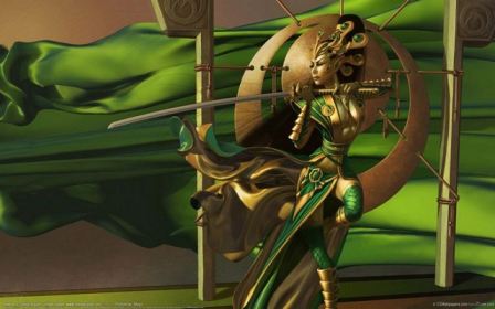 Samurai Female Warrior Fantasy Art