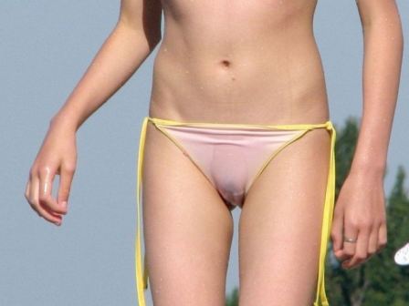 See Through Wet Bikini Girls
