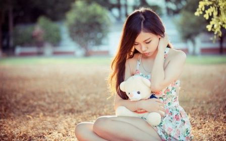 Sexy Asian Girl Dress Bear Mood