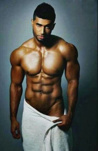 Sexy Black Men Abs