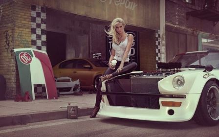 Sexy Blonde Girl Cars
