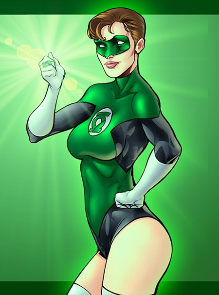 Sexy Female Superhero Green Lantern